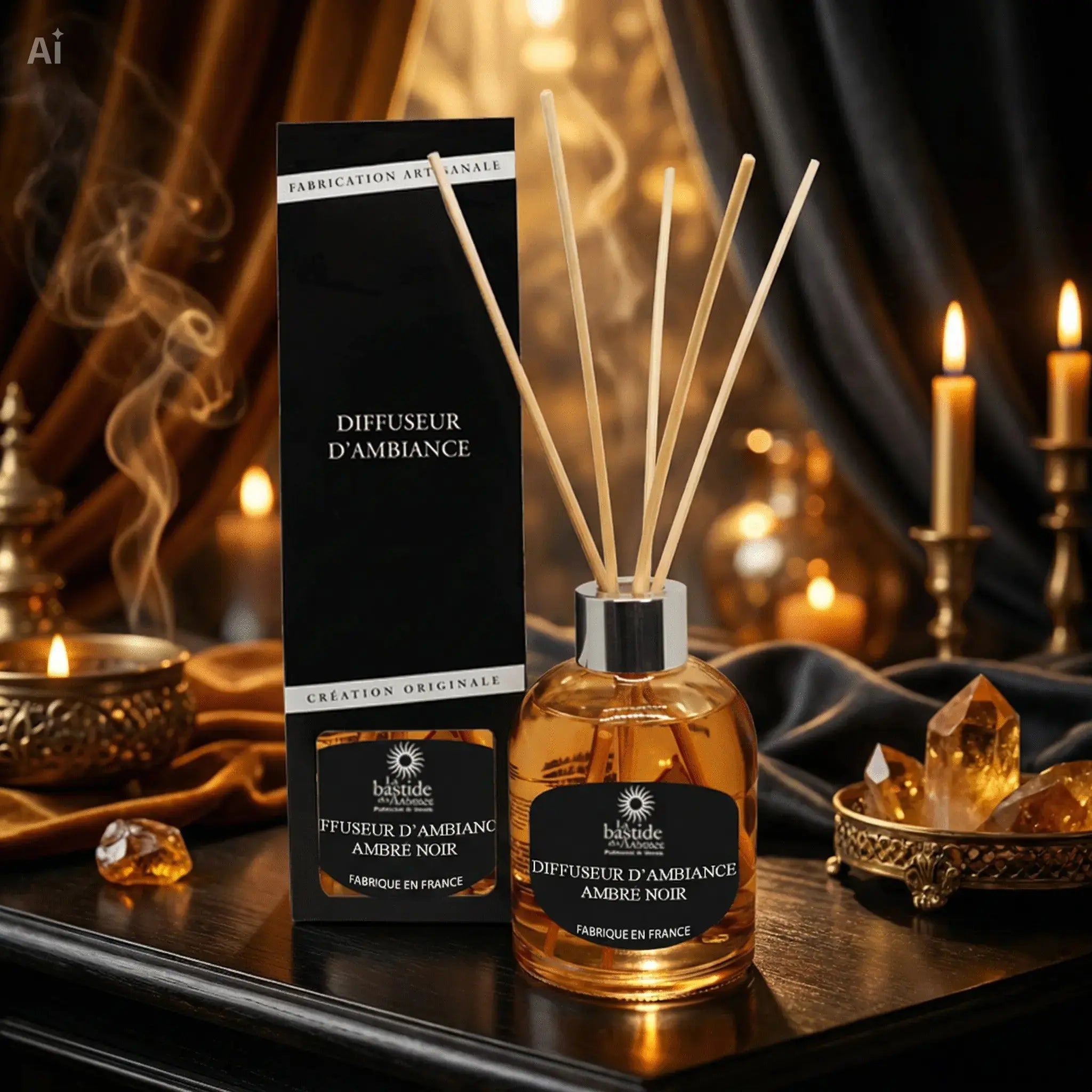 Diffuseur ambiance Ambre Noir 250 ML - Savo'Nath