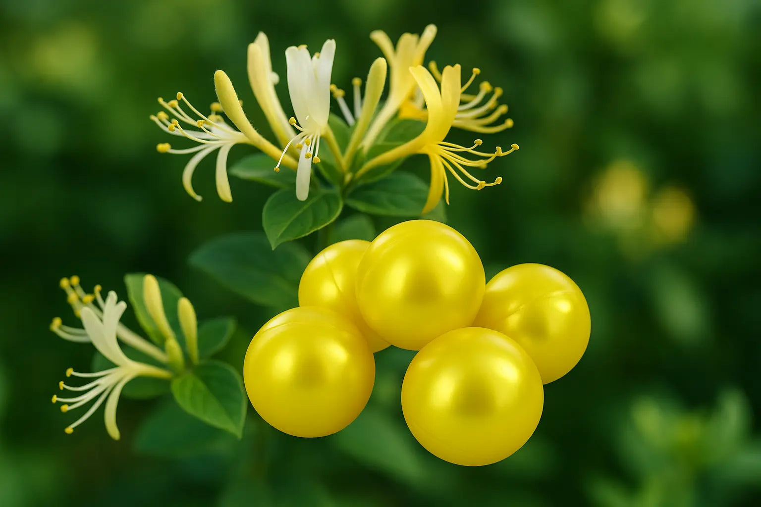 Perle de bain parfum chèvrefeuille Savo'Nath