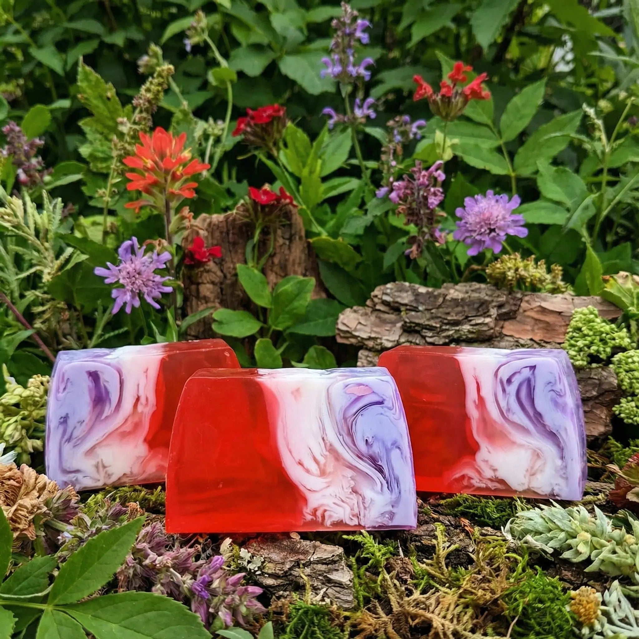 Tranche de savon glycérine  Violette Savo'Nath