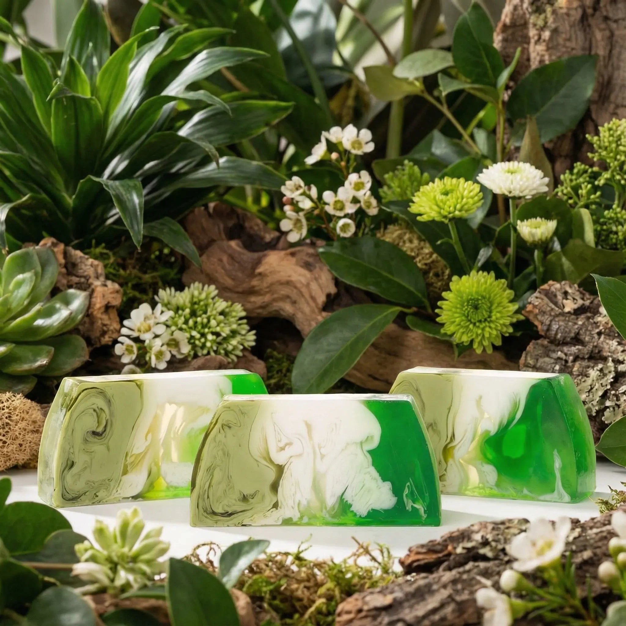 Tranche de savon glycérine Patchouli Savo'Nath