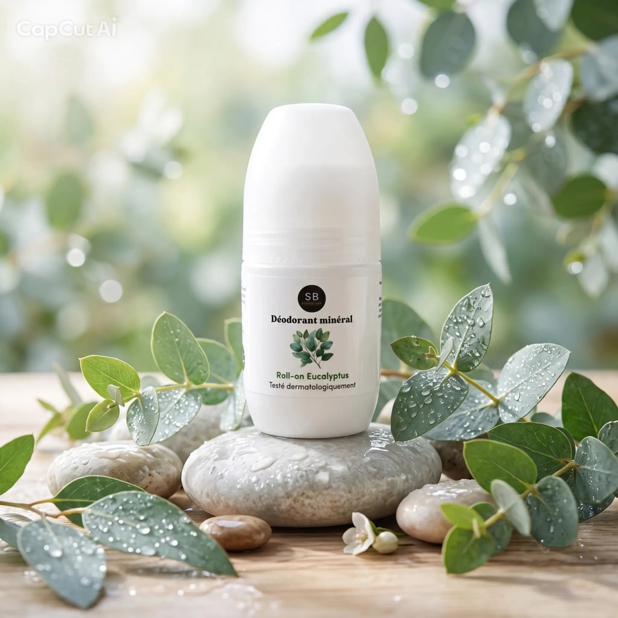 Roll-on à la pierre d'Alun parfum Eucalyptus - Savo'Nath