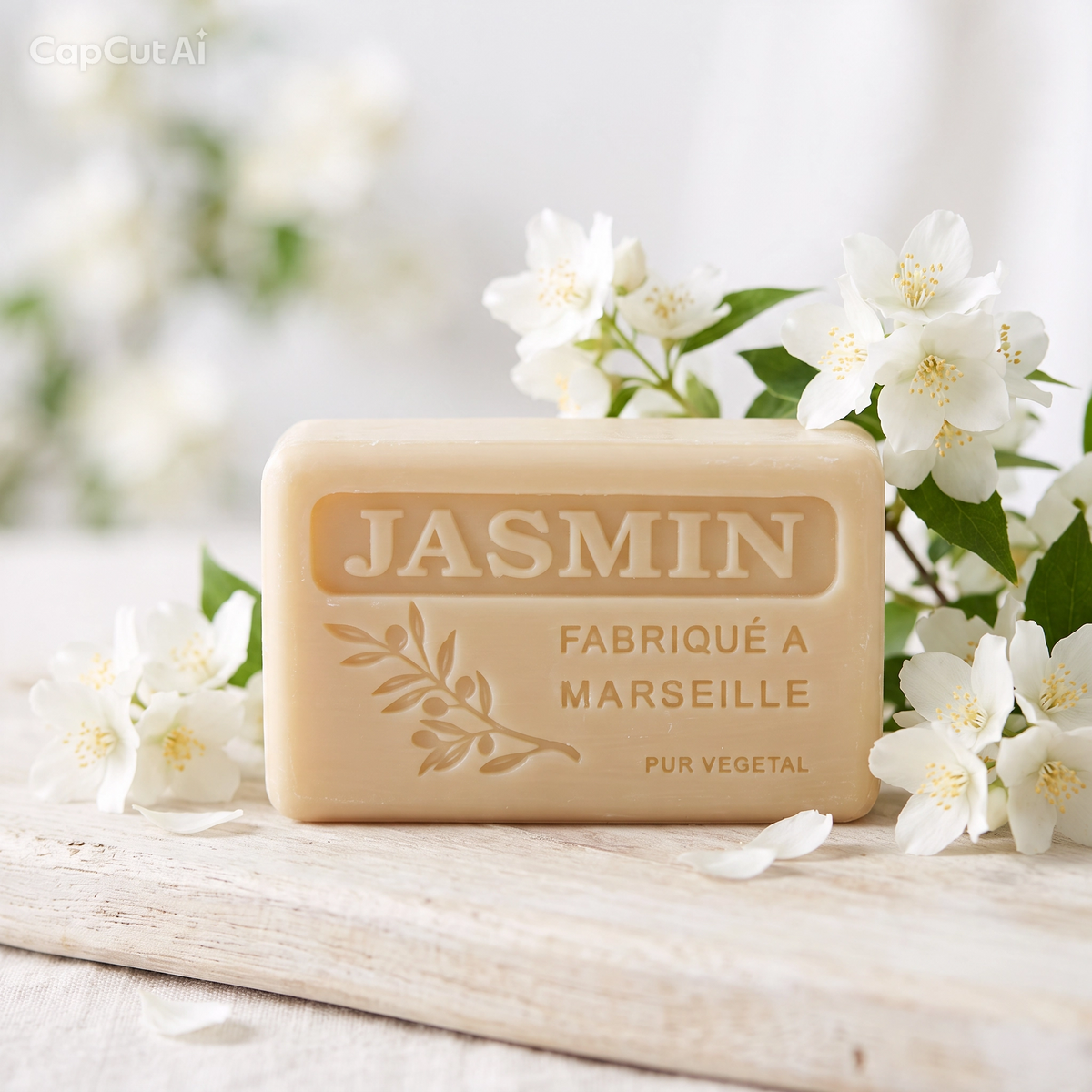 Savon de Marseille Jasmin – savon solide parfumé au jasmin Savo'Nath