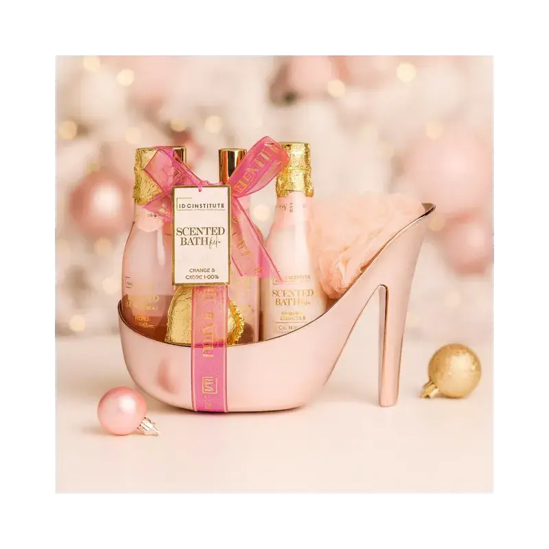 Coffret bain XXL 6 pièces talon rose Savo'Nath