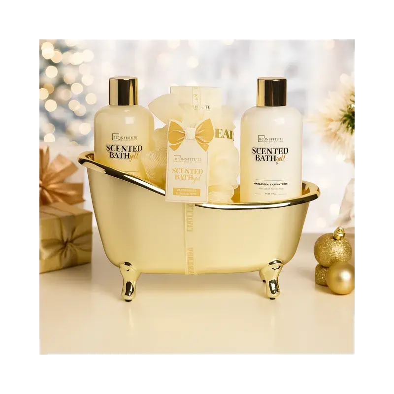 Coffret Bain XL (4 pièces) en Baignoire Dorée Savo'Nath