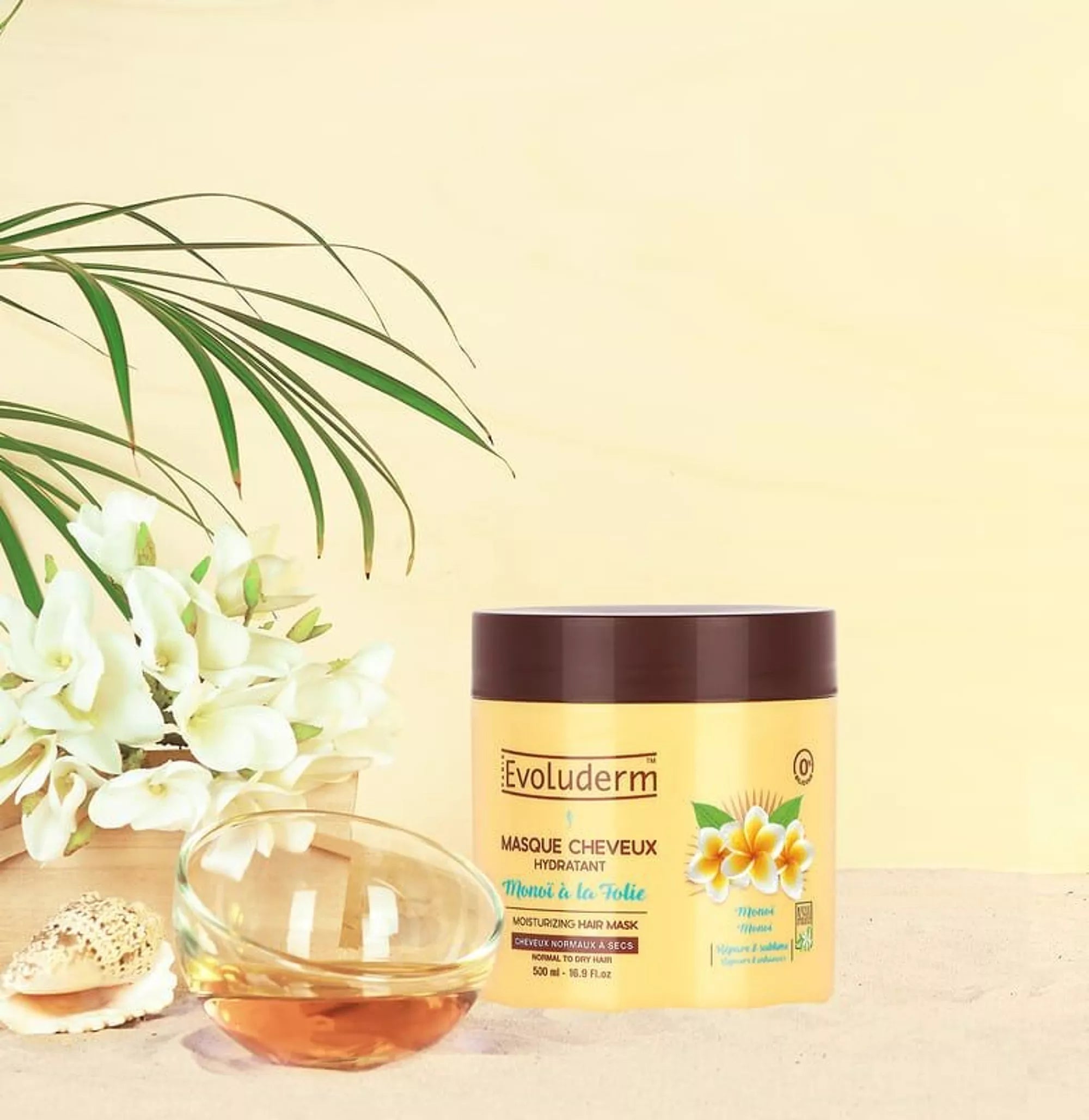 Masque Cheveux Hydratant Monoï à la Folie 500 ml Savo'Nath